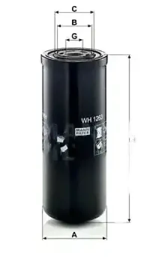 WH 1263 MANN-FILTER Filtr hydrauliczny skrzyni biegów
