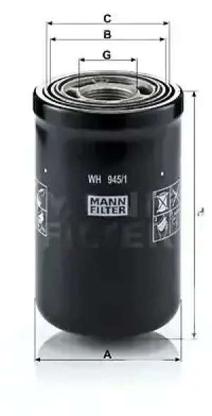 WH 945/1 MANN-FILTER Filtr hydrauliczny skrzyni biegów
