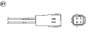 1.6 Sonda lambda regulacyjna przed katalizator KIA SHUMA I NGK