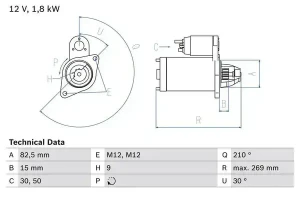rozrusznik audi a4 b7 2.0 tdi 140km 0 986 016 240 BOSCH
