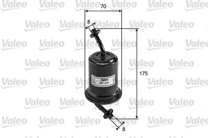 1.8 16V, 1.5 16V Filtr paliwa MAZDA 323 F V VALEO
