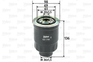 2.0 D, 1.7 TD Filtr paliwa MAZDA 323 V VALEO