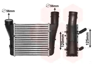 1.9 TDI AUDI A6 C5 Chłodnica powietrza intercooler VAN WEZEL