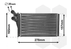 Nagrzewnica VW PASSAT B5 VAN WEZEL