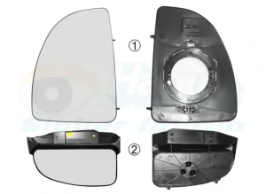 Szkło wkład lusterka FIAT DUCATO Skrzynia (244_) VAN WEZEL