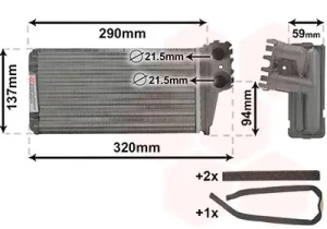 Nagrzewnica PEUGEOT 307 VAN WEZEL