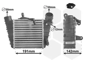 58004213 VAN WEZEL Chłodnica powietrza intercooler