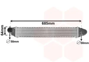 58004248 VAN WEZEL Chłodnica powietrza intercooler