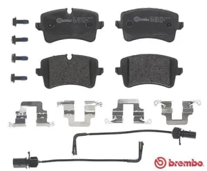 P 85 118 BREMBO Klocki hamulcowe tył z czujnikiem