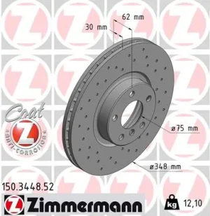 Tarcza hamulcowa przód BMW X6 F16 F86 ZIMMERMANN