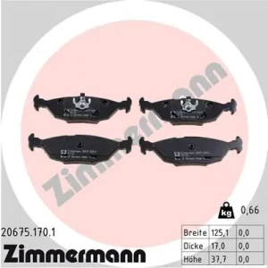 Klocki hamulcowe tył BMW Z1 ZIMMERMANN