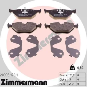 zaciski hamulcowe bmw e36 20995.170.1 ZIMMERMANN