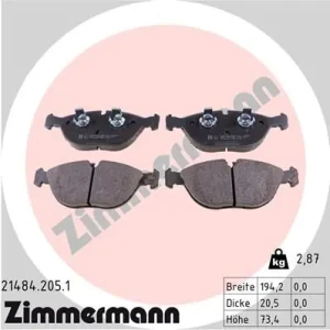Klocki hamulcowe przód VW PASSAT B5 ZIMMERMANN