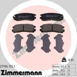 21706.155.1 ZIMMERMANN Klocki hamulcowe tył