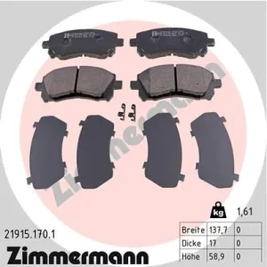 Klocki hamulcowe przód SUBARU IMPREZA I ZIMMERMANN