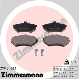Klocki hamulcowe przód SKODA FABIA 2 ZIMMERMANN