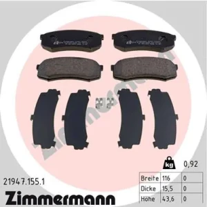 Klocki hamulcowe tył TOYOTA LAND CRUISER J70 ZIMMERMANN