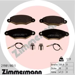 21981.180.1 ZIMMERMANN Klocki hamulcowe przód z czujnikiem