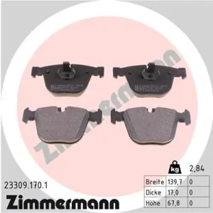 klocki hamulcowe bmw e90 tyl 23309.170.1 ZIMMERMANN