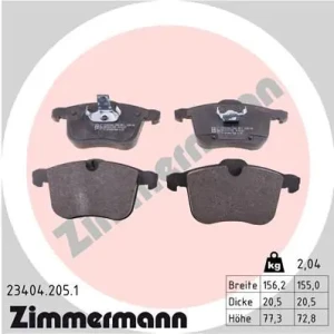 Klocki hamulcowe przód SAAB 44077 II ZIMMERMANN
