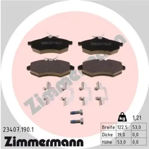 Klocki hamulcowe przód CITROËN C2 ZIMMERMANN