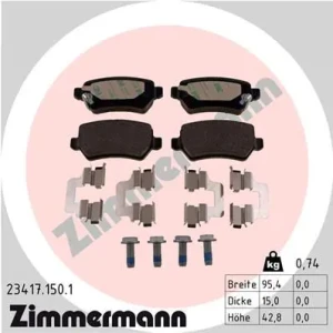 Klocki hamulcowe tył KIA CEE'D II ZIMMERMANN