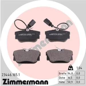 23446.165.1 ZIMMERMANN Klocki hamulcowe tył z czujnikiem