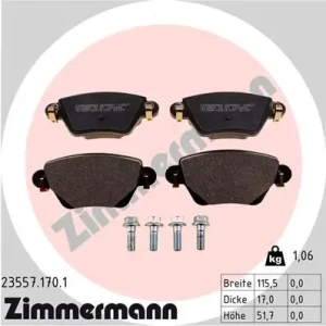 23557.170.1 ZIMMERMANN Klocki hamulcowe tył