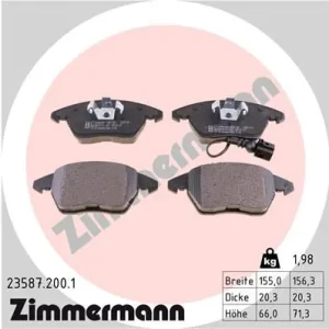 Klocki hamulcowe przód z czujnikiem VW POLO V ZIMMERMANN