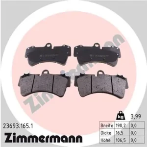 23693.165.1 ZIMMERMANN Klocki hamulcowe przód