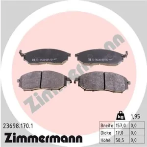 Klocki hamulcowe przód NISSAN PATHFINDER III ZIMMERMANN