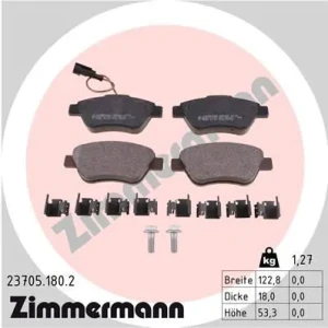 Klocki hamulcowe przód z czujnikiem FIAT BRAVO II ZIMMERMANN