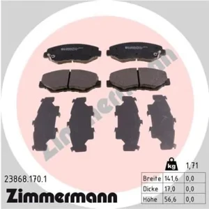23868.170.1 ZIMMERMANN Klocki hamulcowe przód