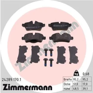 Klocki hamulcowe tył MINI MINI R56 II ZIMMERMANN