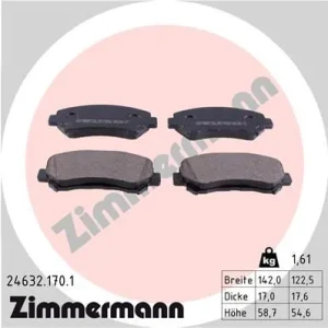 Klocki hamulcowe przód NISSAN QASHQAI I ZIMMERMANN