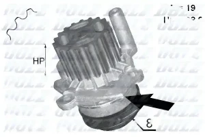 pompa wody skoda octavia A224 DOLZ