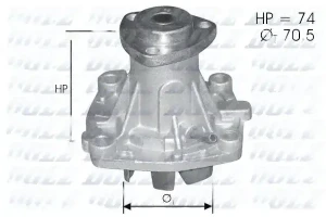 2.5 TD CHRYSLER VOYAGER III Wasserpumpe Wasserpumpe DOLZ