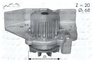 2.0 16V PEUGEOT 806 Wasserpumpe Wasserpumpe DOLZ