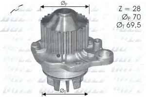 3.0 V6 CITROËN XM Pompe à eau Pompe à eau DOLZ