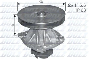 1.1 (AC, 1.3 (AC), 1.3 FIAT 128 Pompa wody Pompa wody DOLZ
