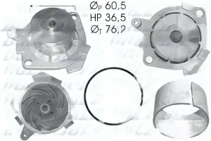 2.4 20V FIAT STILO Pompa acqua Pompa acqua DOLZ
