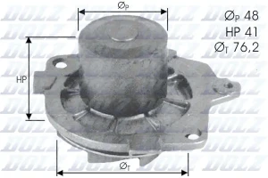 1.9 DDiS SUZUKI SX4 Pompa wody Pompa wody DOLZ