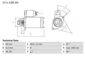 1.2, 1.2 16V RENAULT CLIO III Rozrusznik BOSCH