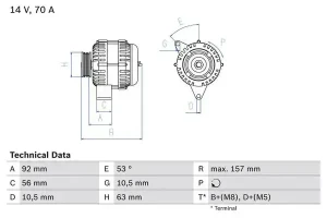 1.9 D, 1.9 TD CITROËN JUMPY I Lichtmaschine