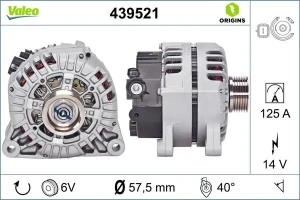 1.6 VTi CITROËN C-ELYSEE Alternator 125a