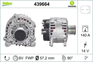1.8 TSI, 1.6, 2.0 FSI, 1.9 TDI, 2.0 TFSI, 3.2 FSI, 2.0 TDI, 2.0 VW PASSAT B6 Alternator 140a