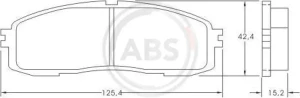 Klocki hamulcowe tył TOYOTA SUPRA III A.B.S.