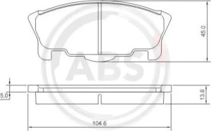 Klocki hamulcowe przód DAIHATSU MOVE A.B.S.