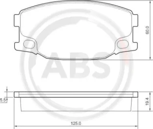 Klocki hamulcowe MITSUBISHI Canter (FE5, FE6) VI A.B.S.