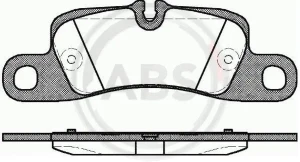 Klocki hamulcowe tył PORSCHE CAYENNE II A.B.S.